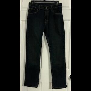 Wrangler Boys Dark Wash Size 16 Regular Adjustable Waist Blue Jeans Red Tag